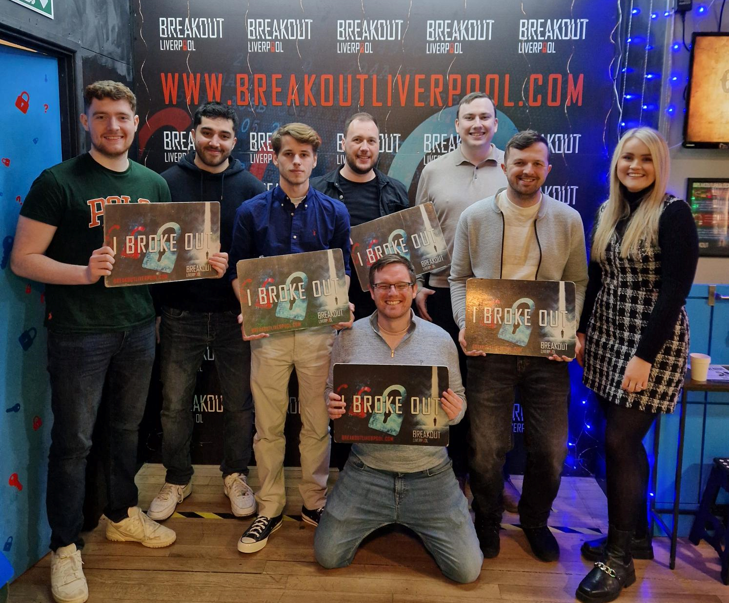 Team who participated in the escape rooms